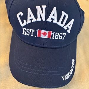 Canada Vancouver Embroidered Baseball Cap - Navy